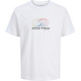 Jack & Jones - JCOCALMA TEE SS CREW NECK FST JNR - T-shirt - Bright White - 100% Katoen