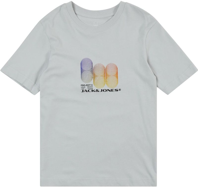 Jack & Jones - JCOCALMA TEE SS CREW NECK FST JNR - T-shirt - Grijs - Korte Mouwen
