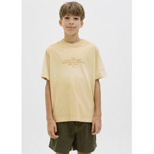 Jack & Jones - Horizon - Shirt - Oranje - Ronde Hals - Kwartmouw