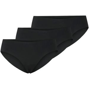Pieces - Dames Slip - Microfiber - Zwart - 3-Pack