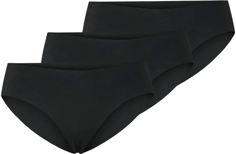 Pieces - Dames Slip - Microfiber - Zwart - 3-Pack