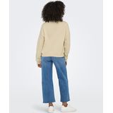 Only - PARIS ATHLÉTIQUE - Sweater - Crème - 60% Katoen 40% Gerecycled Polyester