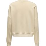 Only - PARIS ATHLÉTIQUE - Sweater - Crème - 60% Katoen 40% Gerecycled Polyester