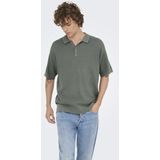 Onsjames - Gebreide T-shirt - Polo - Korte Mouwen - Regular Fit