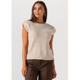 Selected Femme - SLFLULU SL Knit - Gebreid Vest - Beige - Dames