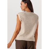 Selected Femme - SLFLULU SL Knit - Gebreid Vest - Beige - Dames