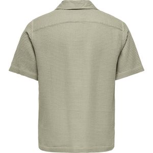 Only & Sons - Overhemd - Korte Mouwen - Wafeltextuur - Casual Pasvorm