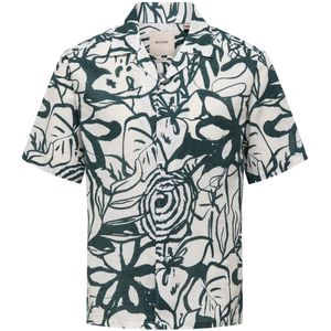 Only & Sons - Casual Overhemd - Antique White - Dark Sea - Katoenmix