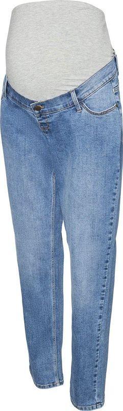 Mom Fit - Zwangerschapsjeans - Mid Waist - Mid Wash - Ondersteunende Buikband