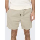 Shorts - Blauw - Katoen - Regular Fit