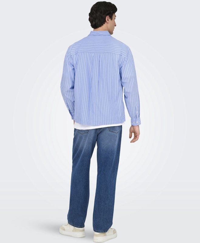 Overhemd - Katoen - Lange Mouwen - Loose Fit - Knoopsluiting