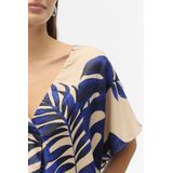 VERO MODA - VMVINA - T-shirt - Blauw - Bloemenprint