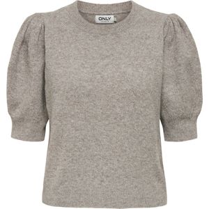 ONLY Dames Trui Bruin – Regular Fit – Gerecycled Polyester Mix – Gemêleerd Herfst/Winter