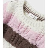 Gebreide Trui - Lange Mouwen - Pointelle - Geometrisch Patroon