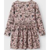 Jurk - Bloem - Lange Mouwen - Ronde Hals