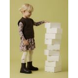 Jurk - Bloem - Lange Mouwen - Ronde Hals