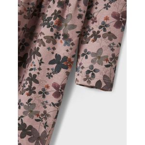 Jurk - Bloem - Lange Mouwen - Ronde Hals