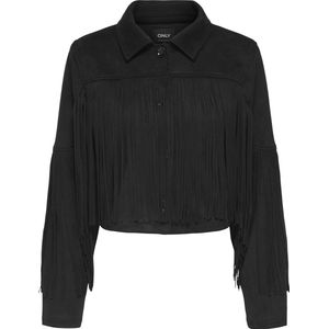 Only - Onldiane Life - Damesjas - Zwart - Imitatieleer met Franjes