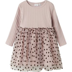 Name It - NMFNEA LS TULLE DRESS - Mini-jurk - Burnished lilac - Lange Mouwen