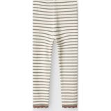 Legging - Gestreept - Slim Fit - Met Kant- en Glitterdetail