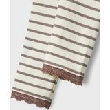 Legging - Gestreept - Slim Fit - Met Kant- en Glitterdetail