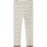 Legging - Gestreept - Slim Fit - Met Kant- en Glitterdetail