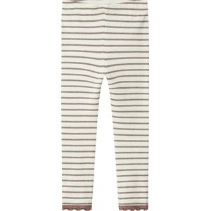 Legging - Gestreept - Slim Fit - Met Kant- en Glitterdetail