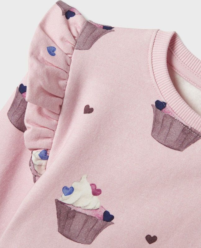 Biologisch Katoen - Sweatshirt - All-over print - Lange Mouwen - Regular Fit