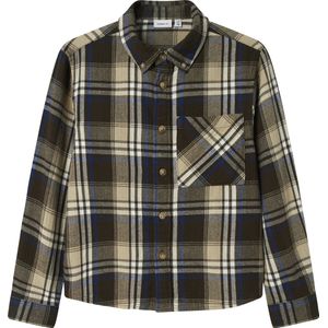 Geruite Overhemd - Keperstof - Lange Mouwen - Regular Fit