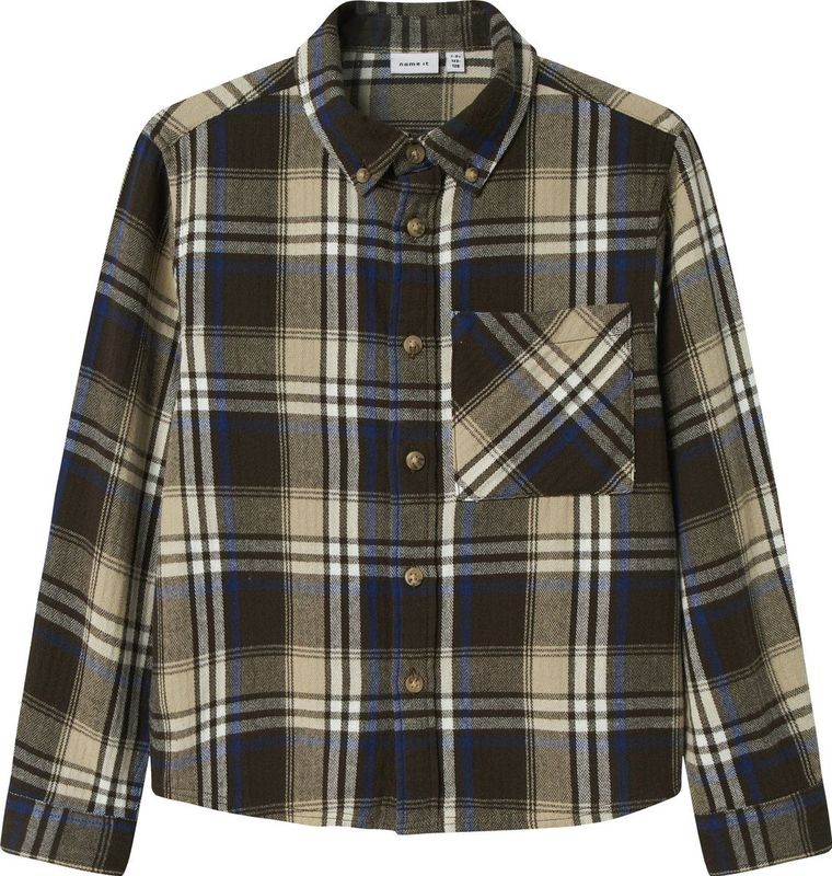 Geruite Overhemd - Keperstof - Lange Mouwen - Regular Fit