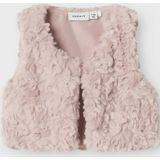 Name It - Nano Fake Fur Knit Gilet - Lilac