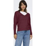 Only - ONLRICA LIFE - Gebreide Trui - Zinfandel - V-hals