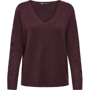 Only - ONLRICA LIFE - Gebreide Trui - Zinfandel - V-hals
