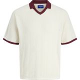 Jack & Jones - Trui - Karmijnrood - Polokraag - Losse Pasvorm