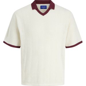 Jack & Jones - Trui - Karmijnrood - Polokraag - Losse Pasvorm