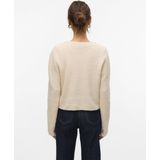 Vest - Gebreid - O-hals - Lange Mouwen - Regular Fit