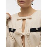 Vest - Gebreid - O-hals - Lange Mouwen - Regular Fit