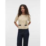 Pullover - Gebreid - O-hals - Verlaagde Schoudernaden - Regular Fit