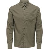 ONLY & SONS - ONSROAD LIFE REG MELANGE - Overhemd - Falcon - Lange Mouwen