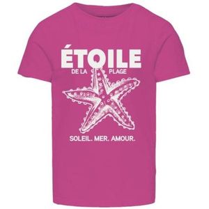 ONLY - T-shirt - Fuchsia - 100% Katoen
