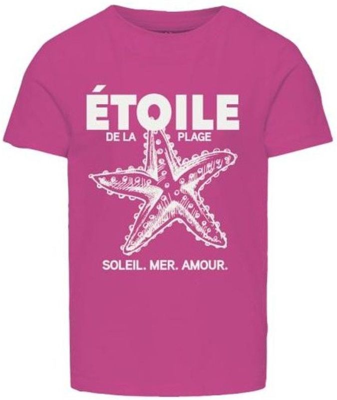 ONLY - T-shirt - Fuchsia - 100% Katoen