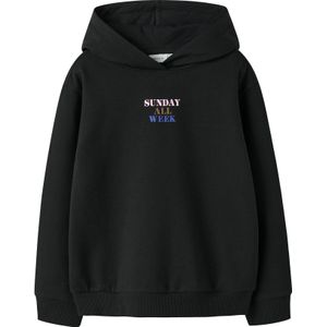 Name It - NKFOFINA LS NREG - Sweatshirt - Zwart - Lange Mouwen - Ronde Hals