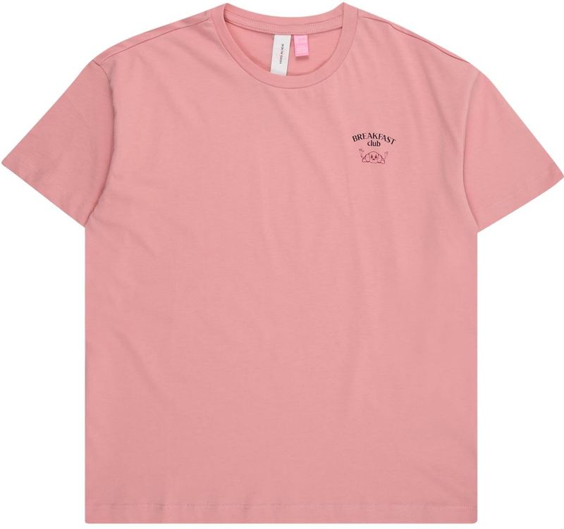 VERO MODA - T-shirt - Wit - Katoen - O-hals, Korte Mouwen