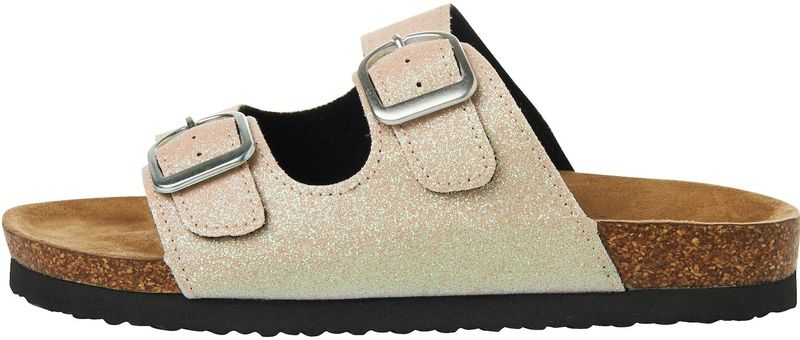 Sandalen - Glitter - Gespsluiting - Kurk