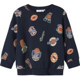 Name It - NMMLELAND LS NREG SWEAT BOX - Sweatshirt - Navy Blazer