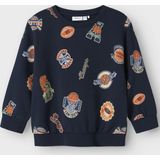Name It - NMMLELAND LS NREG SWEAT BOX - Sweatshirt - Navy Blazer