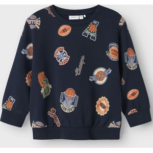 Name It - NMMLELAND LS NREG SWEAT BOX - Sweatshirt - Navy Blazer