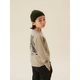 NAME IT KIDS - Longsleeve - Lichtbruin - Met Backprint