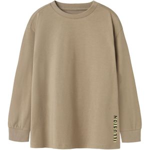 NAME IT KIDS - Longsleeve - Lichtbruin - Met Backprint