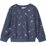 Name It - NMFNULA LS NREG SWEAT - Sweatshirt - Blauw - Regular Fit